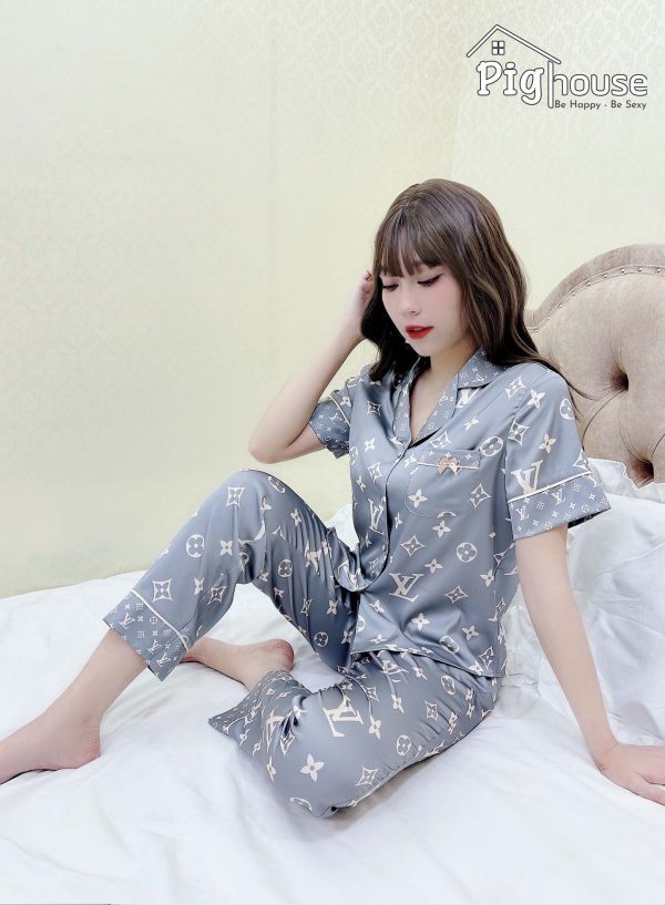 Bộ dài cộc Mochi LV hoa - Hình ảnh 2