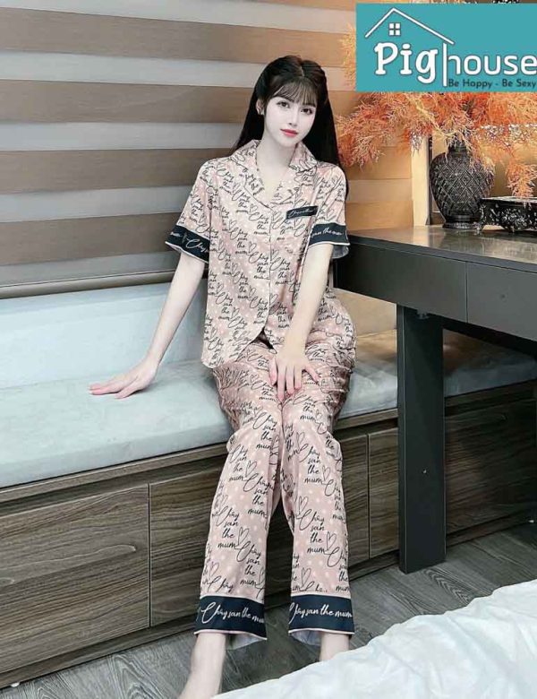 Bộ dài cộc Pijama chữ the mum