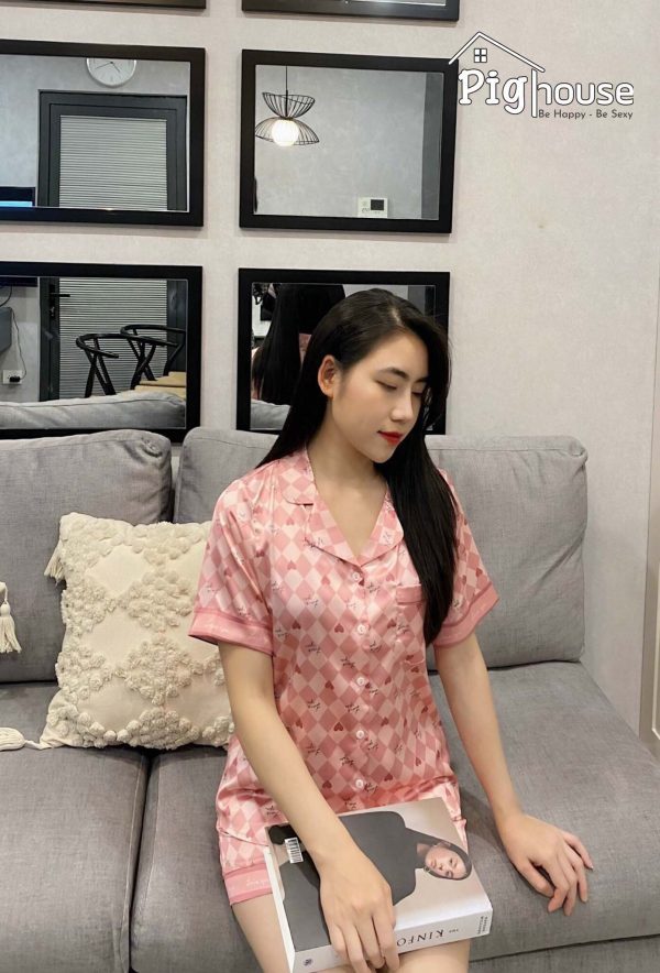 Bộ pijama đùi chữ Love you
