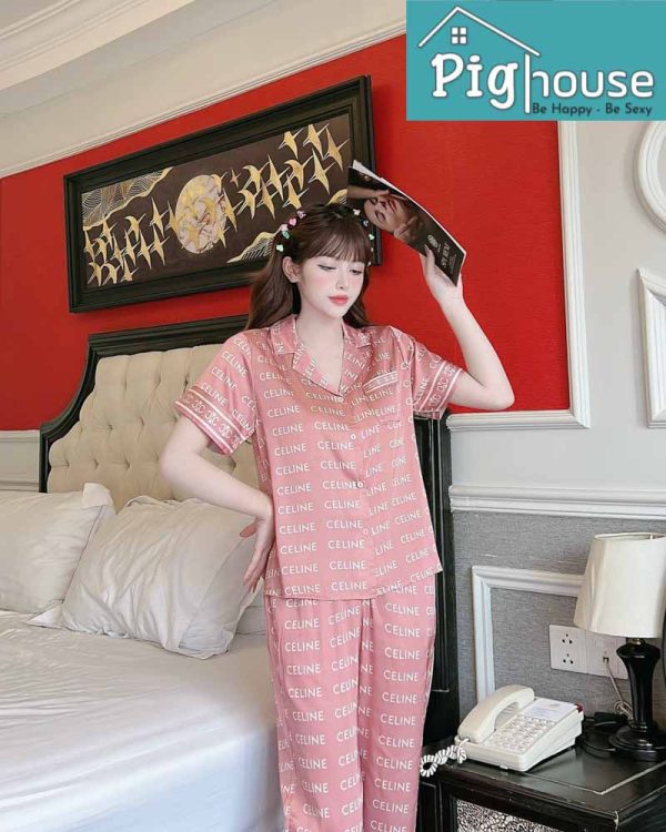 Bộ dài cộc Pijama chữ Celine