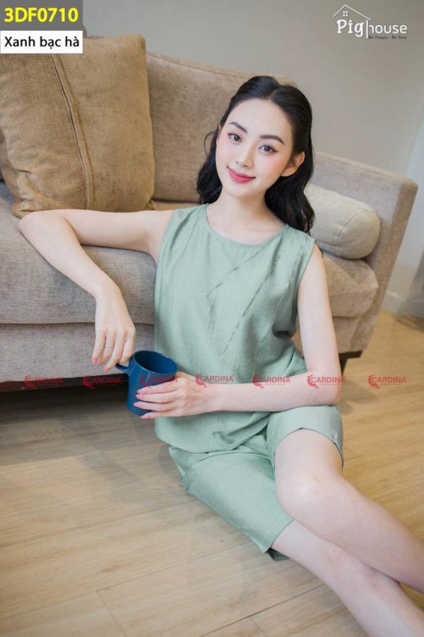 Bộ Pijama đùi cao cấp Cardina đùi 3DF07