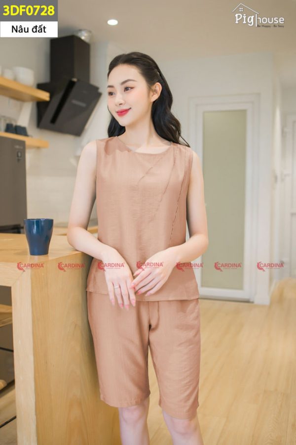 Bộ Pijama đùi cao cấp Cardina đùi 3DF07
