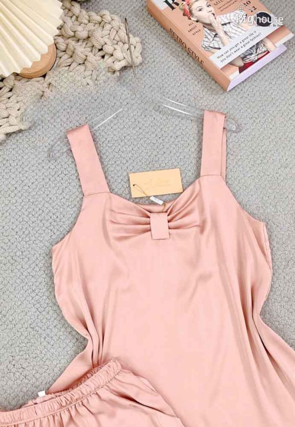 Bộ Pijama Yếm kèm nơ xinh