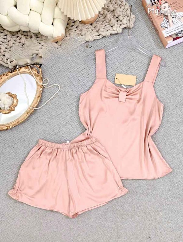 Bộ Pijama Yếm kèm nơ xinh