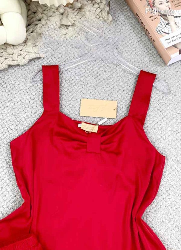 Bộ Pijama Yếm kèm nơ xinh