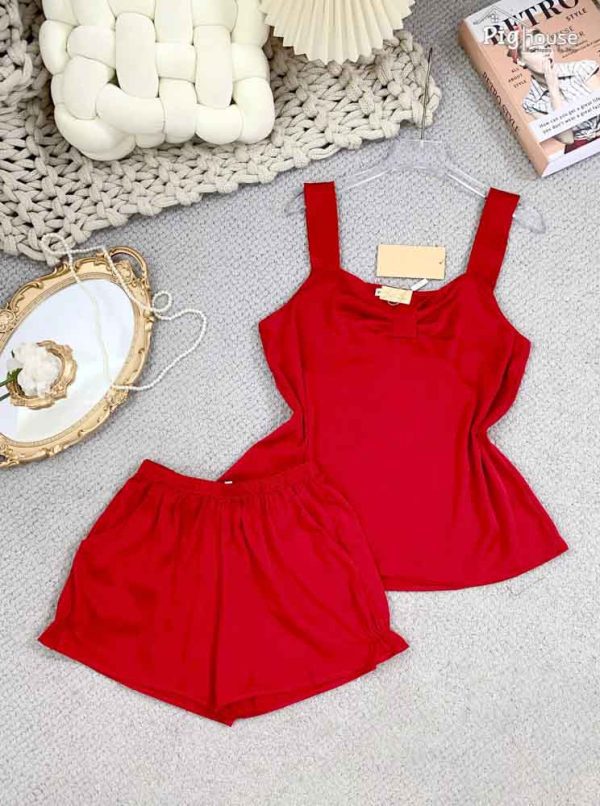 Bộ Pijama Yếm kèm nơ xinh