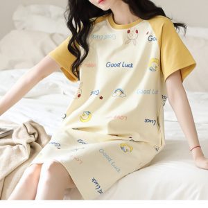 Váy xuông chữ good luck đồng giá