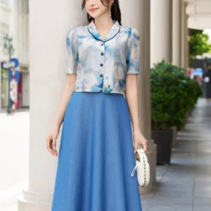 Ao Vest Lung Luperi Co Le Tre Trung