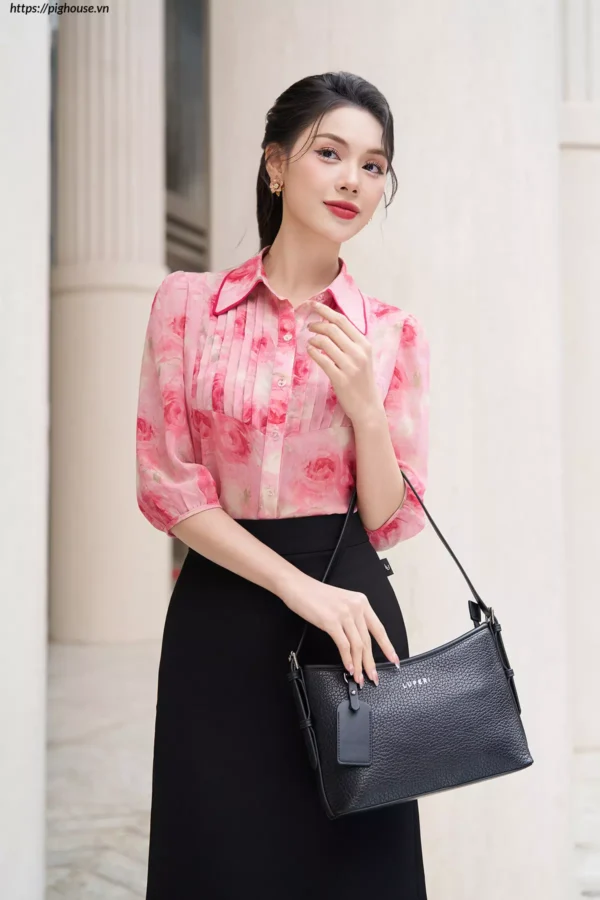 Ao so mi co duc dang suong LUPERI