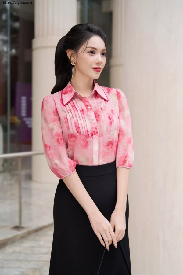 Ao so mi co duc dang suong LUPERI