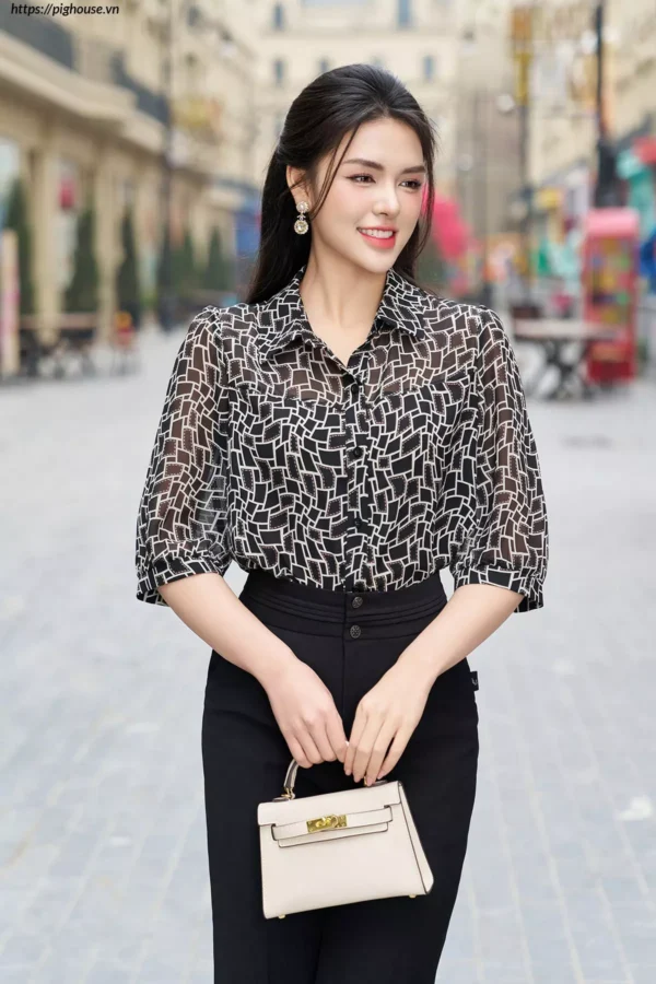 Áo sơ mi nữ LFSM1253 mềm mát không nhăn