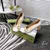 Giày Gucci Gót 7cm Màu Kem