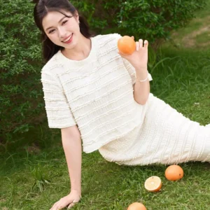 Áo Ren Bèo Tầng Dáng Ngắn Cardina