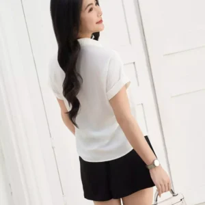 Áo Sơ Mi Vai Chờm Thanh Lịch