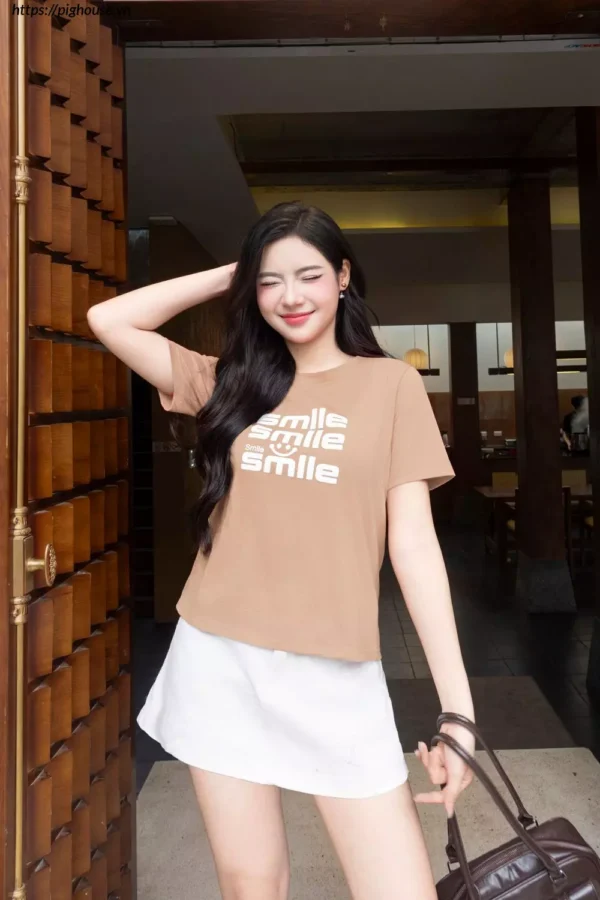 Áo phông nữ Cotton SMILE Cardina năng động