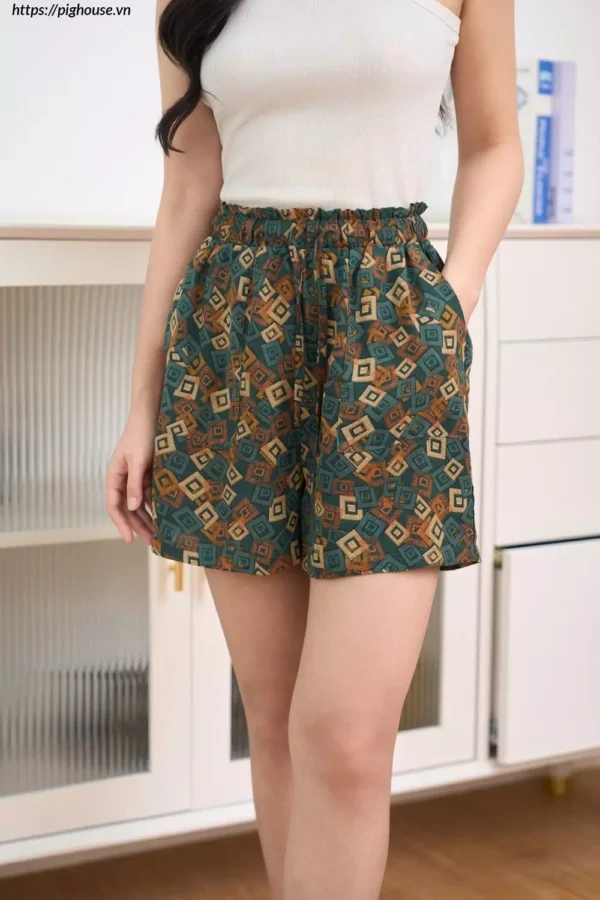 Quần đùi lụa Cardina Hàn Châu